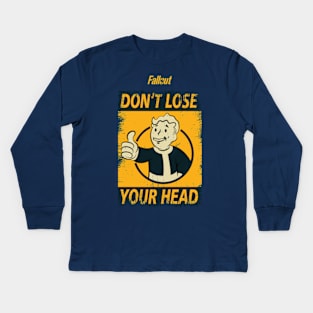 FALLOUT: DONT LOSE YOUR HEAD (GRUNGE STYLE) Kids Long Sleeve T-Shirt